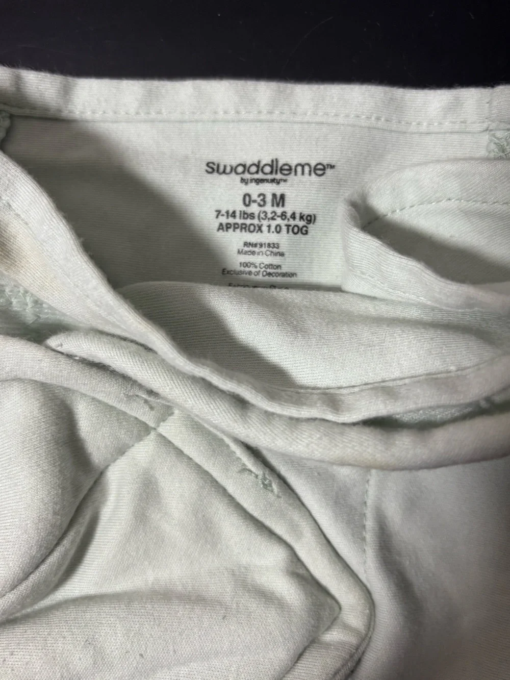SwaddleMe Mint Green Sleep Sack Swaddle